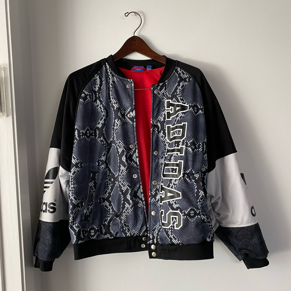 2014 VINTAGE Adidas snakeskin 🐍 bomber jacket